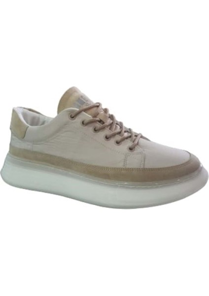 North of Wild Gamelu 23YM Monster Erkek Sneakers Keten Spor Ayakkabı - Bej - ST00603-BEJ-45