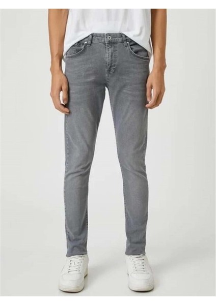 T 216-1680 Erkek Denim Tom Slim Licralı Kot Pantolon - Gri - ST00221-GRI-32 modelleri