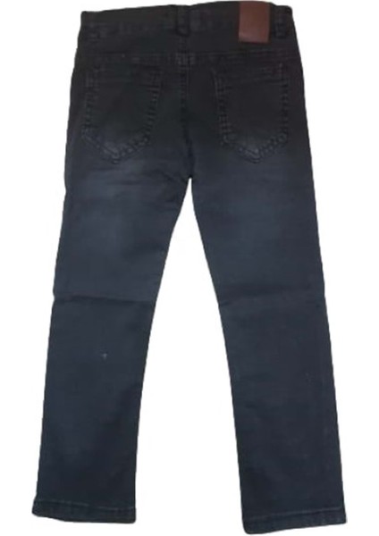 8526 Çocuk Erkek Tırnaklı Licralı Kot Pantolon - Antrasit - ST00099-ANTRASIT-9 Yaş