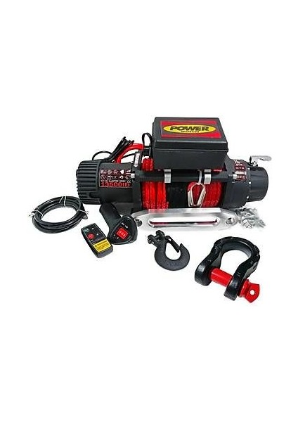 13500 Lb Sentetik Halatlı Off-Road 4x4 Elektrikli Vinç 12V (Mapa Dahil)