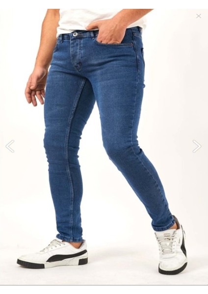T 175-832 Erkek Denim Tom Slim Likralı Kot Pantolon - Mavi - ST00217-MAVI-33 modelleri