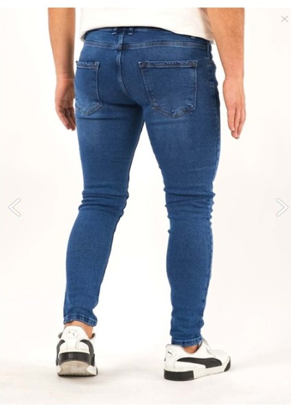 T 175-832 Erkek Denim Tom Slim Likralı Kot Pantolon - Mavi - ST00217-MAVI-33 fırsatları