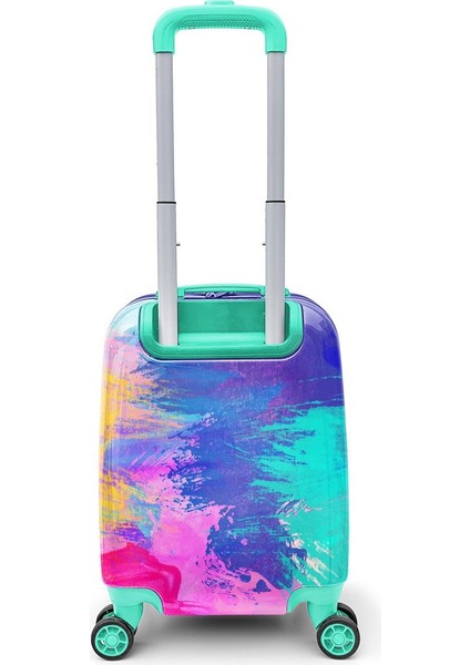 Kids Renkli Airbrush Desenli Çocuk Valizi 16707 modelleri