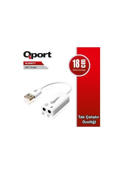 USB To 7.1 Ses Kartı (Q-USK71)