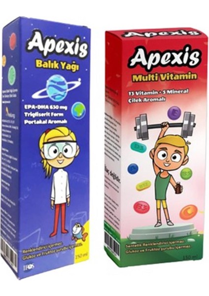 Balık Yağı 150 ml + Apexis Multivitamin 150 ml