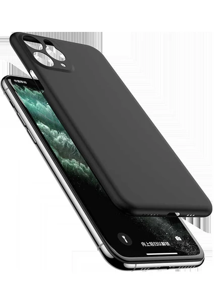 iPhone 11 Pro Uyumlu Wing Serisi Ultra Thin 0.4mm Ince Sert Silikon Kılıf