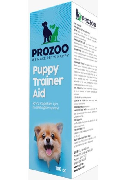 Prozoo Yavru Köpek Tuvalet Eğitim Spreyi 100Cc