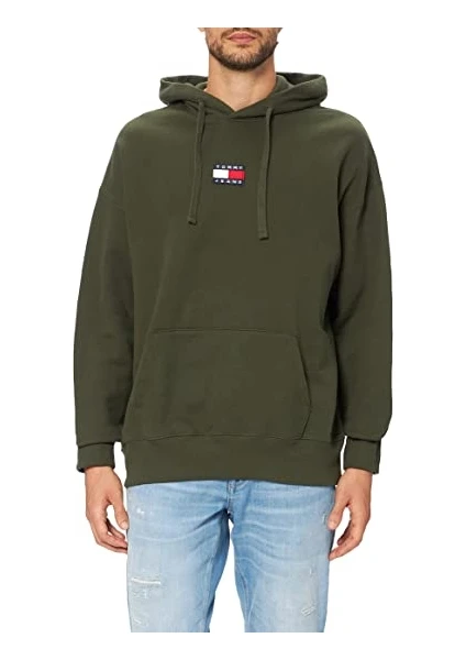 Calvin Klein Tommy Hilfiger Erkek Tjm Tommy Badge  Sweatshirt