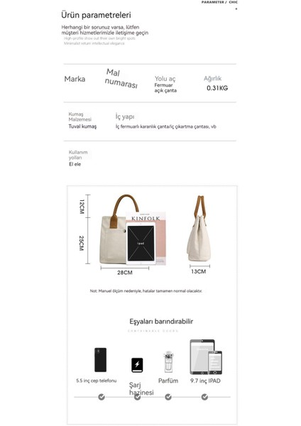 Büyük Kapasiteli Rahat Bez Çanta (Yurt Dışından) indirimleri