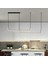 CL80015 Siyah Çift Yay 80CM LED Lamba,yay Sarkıt Avize,modern Aydınlatma,3000K 4