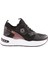 X9 23Y Kadin Kalin Taban File Detayli Bağcikli Sneakers Ayakkabi 1