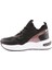 X9 23Y Kadin Kalin Taban File Detayli Bağcikli Sneakers Ayakkabi 3