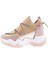 Z94 23Y Kadin Mega Kalin Taban Simli Ip Detayli Sneakers Ayakkabi 3