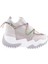 Z94 23Y Kadin Mega Kalin Taban Simli Ip Detayli Sneakers Ayakkabi 1