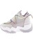 Z94 23Y Kadin Mega Kalin Taban Simli Ip Detayli Sneakers Ayakkabi 3