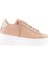 ES854-23Y Kadin Kalin Taban Silver Taş Bağcikli Sneakers Ayakkabi 1