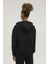 Basic Hoodie 2pr Siyah Kadın Sweatshirt W-SN80 2