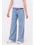 Çocuk Kız Bol Paça Kot Pantolon D Hopi Kids - Mavi - 9-10 Yaş 1