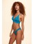 Crush Sırtı Çapraz Üçgen Bikini Tek Üst Petrol 229100 5