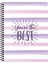 16.5X22.5 Kareli Defter Shine - Mor 1
