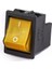 A14B1S11 30*22MM Siyah Gövde 2no Işıklı Terminalli 0-1 Baskılı Sarı A14 Serisi Anahtar 1