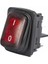 A54B1K11 30*22MM Siyah Gövde 2no Işıklı Terminalli 0-1 Baskılı Kırmızı A54 Serisi Anahtar 1