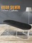 Viego Silver Exclusive Bench Lüks Metal Gümüş Ayak, Chester Model Yatak Ucu Antrasit Puf 1