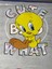 Ütü Ile Yapışan Tweety Kuş Sarı Aplike Baskı Tişört Baskı Transfer Baskı Arma 1