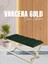 Varcera Gold Sliced Bench Çapraz Metal Ayaklı Dilimli Model Yeşil Puf 1