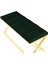 Varcera Gold Sliced Bench Çapraz Metal Ayaklı Dilimli Model Yeşil Puf 4