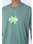 Su Yeşili Bisiklet Yaka Ön Arka Baskılı Oversize Kalıp Unisex T-Shirt 4