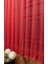 Taç Kırmızı Düz Renk, 1/3 Sık Pile Tül Perde Tek Kanat - 100 x 200 cm 3