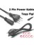 1.5mt 1.5 Metre Teyp Fişi 2 Pin Power Kablo 2 Uçlu Güç Kablosu Çift Oluklu 2