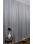 Taç Gri Düz Renk, 1/3 Sık Pile Tül Perde Tek Kanat - 100 x 250 cm 4