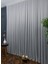 Taç Gri Düz Renk, 1/3 Sık Pile Tül Perde Tek Kanat - 100 x 250 cm 5