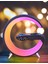 Akıllı Masa Lambası Kablosuz Şarj Lambası Bluetooth Hoparlör Müzik Kısılabilir Gece Lambası 1