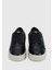 Siyah Deri Kadın Sneaker 3