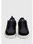 Siyah Deri Erkek Sneaker 3