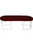 Viego Silver Smooth Bench Lüks Metal Gümüş Ayak, Chester Model Yatak Ucu Bordo Puf 3