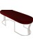 Viego Silver Smooth Bench Lüks Metal Gümüş Ayak, Chester Model Yatak Ucu Bordo Puf 4