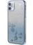 Xstepcase Apple iPhone 11 6.1 Inç Için Elektrokaplatma Tpu Telefon Kılıfı, Çiçek Rhinestone Dekor Telefon Kapağı (Yurt Dışından) 1