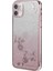 Xstepcase Apple iPhone 11 6.1 Inç Için Elektrokaplatma Tpu Telefon Kılıfı, Çiçek Rhinestone Dekor Telefon Kapağı (Yurt Dışından) 1