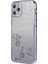 Xstepcase Apple iPhone 11 Pro 5.8 Inç Gradyan Glitter Tpu Anti-Çizelge Kapağı Çiçek Rhinestone Dekor Telefon Kılıfı (Yurt Dışından) 1
