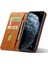 Xstepcase Apple iPhone 11 Pro 5.8 Inç Telefon Standı Için Iş Tarzı Buzağı Doku Cüzdanı Manyetik Deri Telefon Kapağı (Yurt Dışından) 1