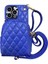 Xstepcase Apple iPhone 12 Pro Max Için Max 6.7 Inç Pu Deri Kaplamalı Pc Crossbody Çanta Baskılı Rhombus Desen Kartı Tutucu Fermuar Telefon Kapağı Omuz Kayışı ile (Yurt Dışından) 1