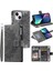 Xstepcase Apple iPhone 13 Mini 5.4 Inç Pu Deri Mandala Çiçek Baskılı Cüzdan Kılıfı Çoklu Kart Yuvası Manyetik Kapatma Zipper Cep Stand Kapağı Kayış (Yurt Dışından) 1