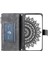 Xstepcase Apple iPhone 13 Mini 5.4 Inç Pu Deri Mandala Çiçek Baskılı Cüzdan Kılıfı Çoklu Kart Yuvası Manyetik Kapatma Zipper Cep Stand Kapağı Kayış (Yurt Dışından) 3