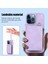 Xstepcase Apple iPhone 13 Pro 6.1 Inç Kart Torbası Tasarım Kickstand Cover Pu Deri Kaplamalı Tpu Telefon Kılıfı El ve Omuz Kayışı (Yurt Dışından) 5