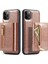Xstepcase Apple iPhone 11 Pro Max Için 6.5 Inç Şok Geçirmez 2'si 1 Arada Parıltılı Manyetik Çıkarılabilir Fermuar Cep Kapağı Kickstand Pu Deri Kaplamalı Pc+Tpu Koruyucu Telefon Kasası (Yurt Dışından) 1