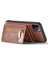 Xstepcase Apple iPhone 11 Pro Max Için 6.5 Inç Şok Geçirmez 2'si 1 Arada Parıltılı Manyetik Çıkarılabilir Fermuar Cep Kapağı Kickstand Pu Deri Kaplamalı Pc+Tpu Koruyucu Telefon Kasası (Yurt Dışından) 4